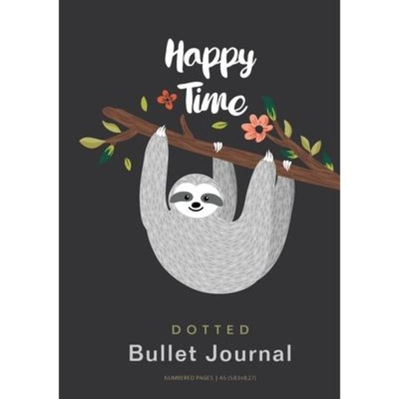 Happy Time - Dotted Bullet Journal: Medium A5 - 5.83X8.27 -- Blank Classic - Picture 1 of 1